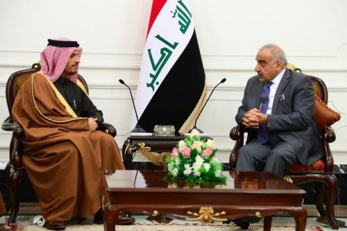 عبد المهدي يؤكد لوزير الخارجية القطري حق العراق في منع التدخل بشؤونه وتحويله ساحة تصفية حسابات