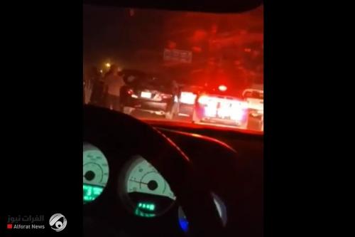 بالفيديو.. حادث سير على سريع حي الجامعة