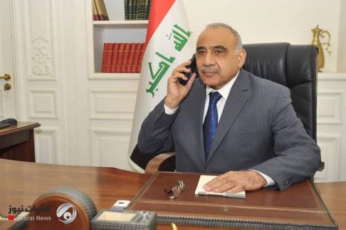 عبدالمهدي يتلقى اتصالا هاتفيا وزير الخارجية البريطاني