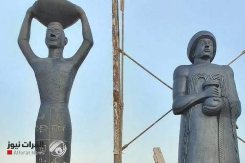 بالصور.. أشهر ملوك العراق القديم يظهر خلال حظر التجوال