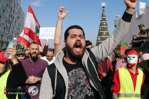 متظاهرو لبنان يجددون الاحتجاجات بعد نهاية أعياد رأس السنة‎