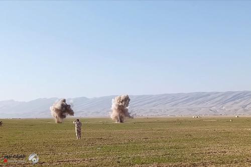 بالصور.. الجيش العراقي يتدرب على "هجوم مدبر"