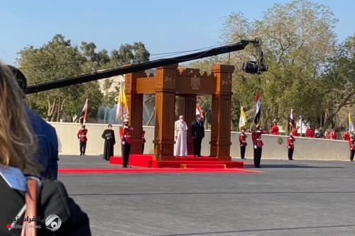 بالفيديو.. مراسم الاستقبال الرسمي لبابا الفاتيكان من رئيس الجمهورية