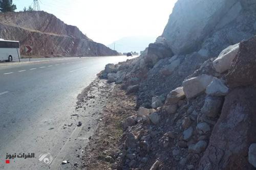 بالصور.. إنهيارات جبلية في أربيل وتحذير من وقوع "كارثة"