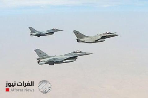بالصور.. مقاتلات فرنسية تدخل أجواء البلاد وأف 16 العراقية تقاطعها