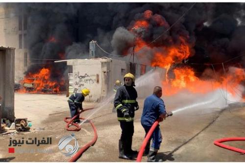 بالفيديو والصور.. الدفاع المدني يعلن خسائر حريق الكرادة