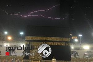 بالفيديو.. رعد وبرق وأمطار في مكة المكرمة