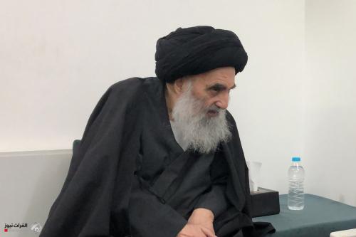 الإمام السيستاني يستقبل زائريه بعد تحسن حالته الصحية