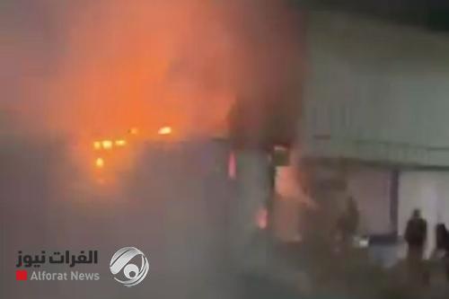 بالفيديو.. حريق داخل الجمعية الاستهلاكية في حي الجامعة
