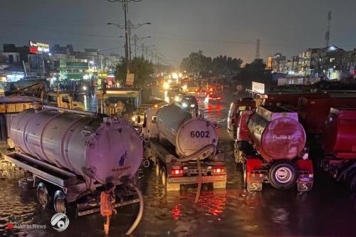امين بغداد: حملة تصريف مياه الامطار مستمرة لحين تصفير جميع مناطق العاصمة
