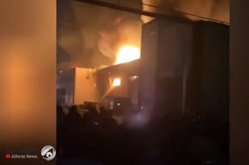 بالفيديو... اندلاع حريق هائل جنوب طهران