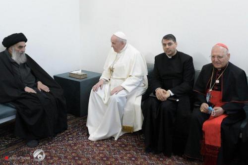 ساكو يكشف ما قاله الإمام السيستاني خلال لقاء البابا