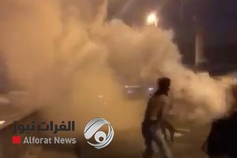 بالفيديو.. صدامات في ساحة الطيران وسقوط جرحى من المتظاهرين