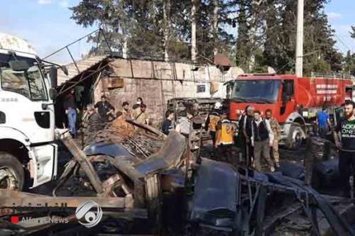 بالفيديو.. لحظة انفجار سيارة مفخخة في مدينة عفرين