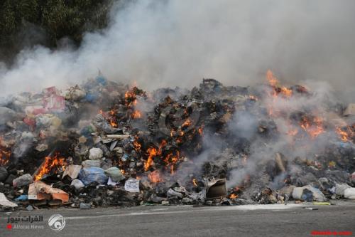بالفيديو.. دخان النفايات يخنق مدينة الصدر