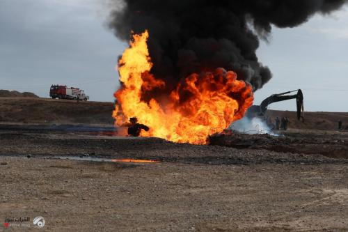 وزير النفط: إطفاء البئر 183 في حقل باي حسن