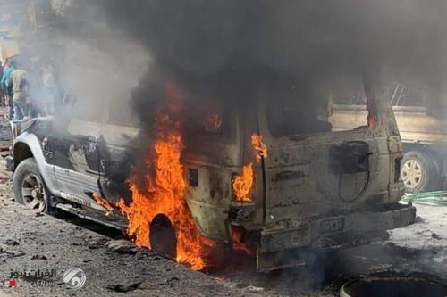 قائد شرطة بغداد: انفجار الحبيبية ناجم عن عبوة لاصقة بإحدى العجلات