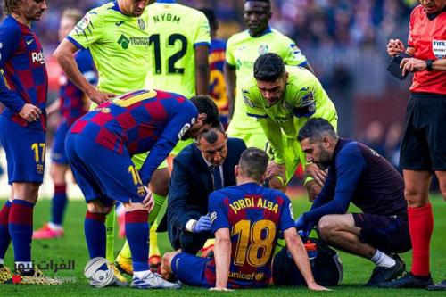 برشلونة يعلن تشخيص إصابة ألبا