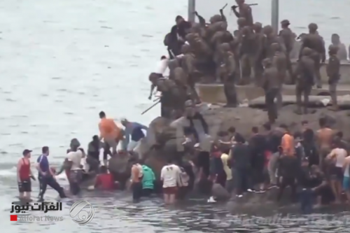 بالفيديو.. قوات إسبانية ترمي مهاجرين في البحر