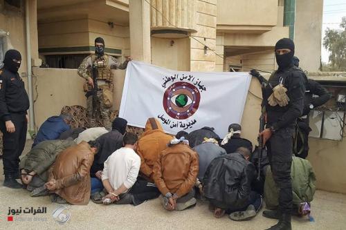 الأمن الوطني يعتقل 11 ارهابياً في مناطق متفرقة من الموصل