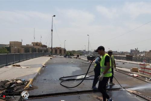 إعادة افتتاح مجسر بيروت ببغداد