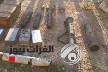 ضبط صواريخ ضد الدروع وأسلحة متنوعة في ديالى