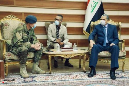 الغانمي يبحث مع رئيس حلف الناتو في العراق جهود مكافحة الجريمة المنظمة