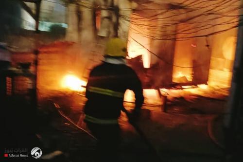 بالصور... الدفاع المدني يخمد حريق اندلع في مولدة كهربائية بشارع الاميرات