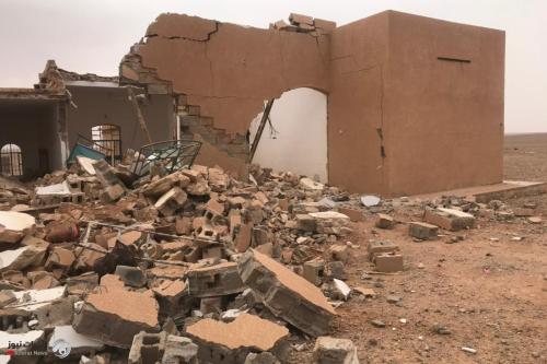 بالصور.. تدمير منزل مفخخ في صحراء جنوب الرطبة