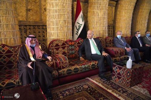 صالح يؤكد لوزير التجارة السعودي أهمية التعاون الاقتصادي بين البلدين