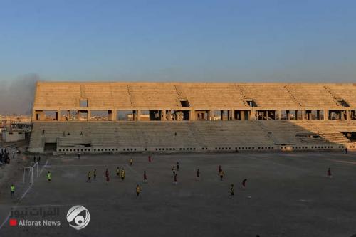 نادي الموصل ينفض الغبار عن ملعبه المدمر