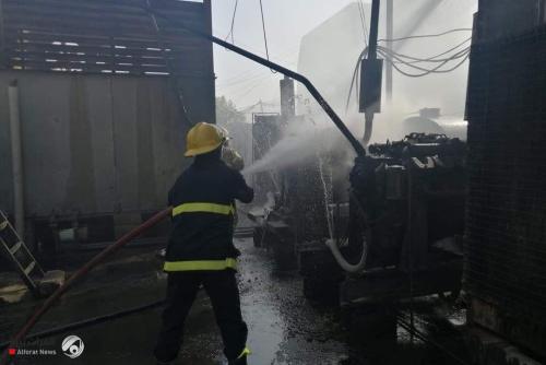 إخماد حريق 6 مولدات أهلية في أيمن الموصل