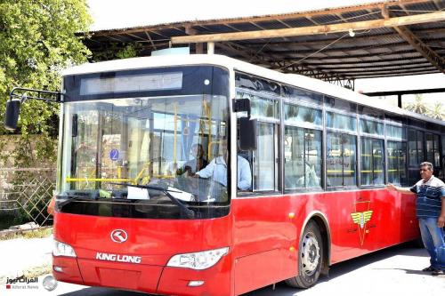 عودة الباصات الحمر للعمل في بغداد بعد إنقطاع لستة أشهر بسبب كورونا