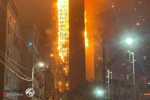 حريق مرعب في أحد أبراج كوريا الجنوبية