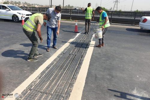 المباشرة بصيانة ثلاثة مجسرات وشارعين مهمين في بغداد