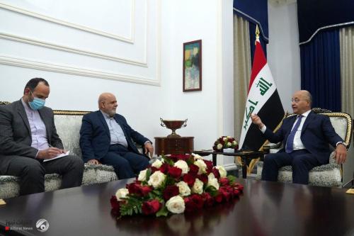 صالح للسفير الايراني: العراق ينأى عن صراعات المنطقة المؤثرة على أمنه واستقراره الداخلي