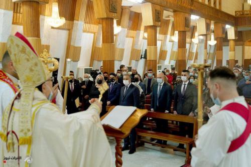 الكاظمي في قداس سيدة النجاة: وحدة العراقيين دحض أوهام الطائفية والتفرقة الدينية