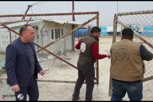 بالصور.. إغلاق مخيم السلامية للنازحين في نينوى