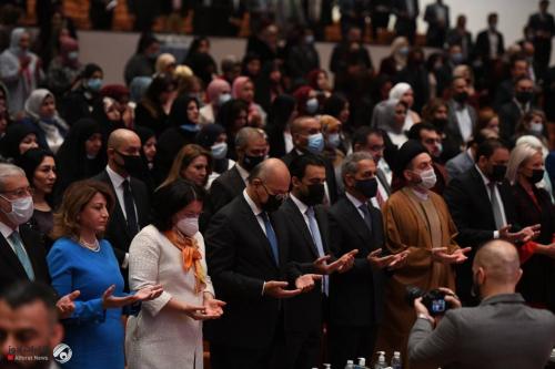 في إحتفالية البرلمان بيوم المرأة.. صالح يشدد على ضرورة تطبيق قانون الناجيات