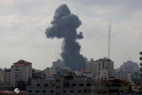 قصف عنيف للاحتلال الإسرائيلي على غزة وإرتفاع الشهداء الى 119 فلسطينياً
