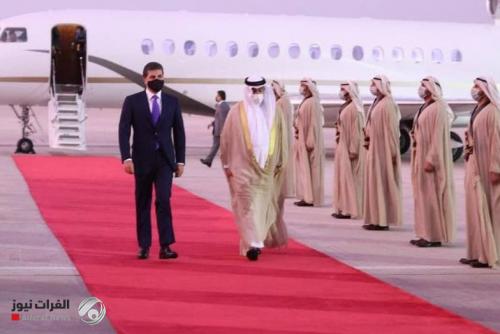 رئيس الاقليم يصل الى الإمارات