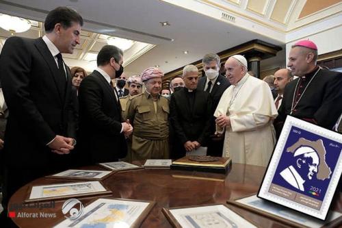 حكومة الإقليم ترد على انزعاج تركيا الشديد من "طابع البابا"