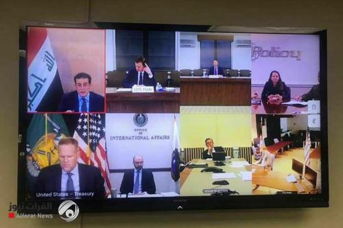 بالصور.. إنطلاق الحوار العراقي – الامريكي عبر الفيديو