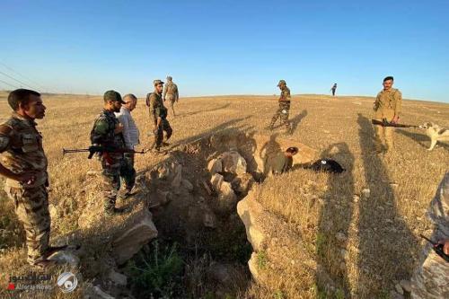 بالصور.. الحشد يعثر على شبكة أنفاق كبيرة لداعش جنوب غرب الموصل