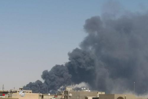 حريق كبير جنوب بغداد