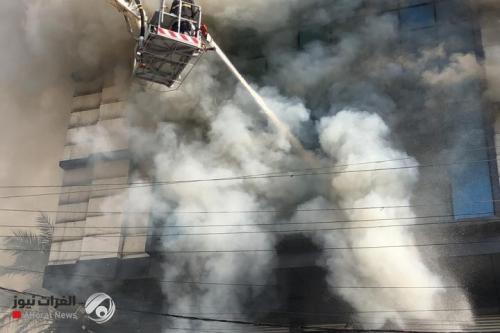 بالصور.. حريق في هوليوود المنصور وإنقاذ عاملين أجانب
