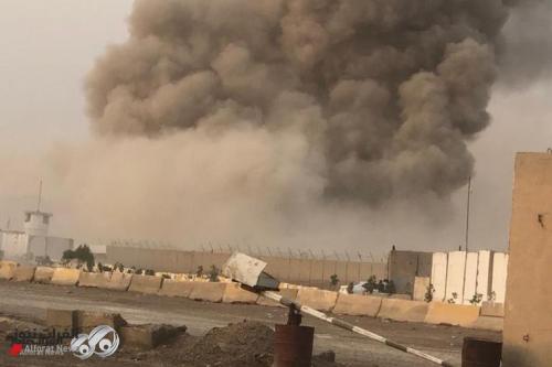 شاهد.. آثار الدمار الذي خلفته الانفجارات في معسكر الصقر ببغداد
