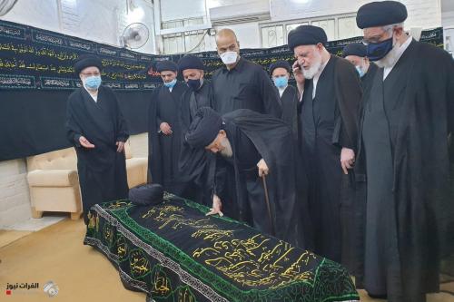 بالصور... صلاة الجنازة على سماحة السيد محمد حسين الحكيم