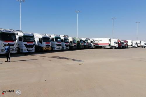 بعد افتتاح عرعر.. دخول 16 شاحنة سعودية الى العراق محملة بالمواد الطبية