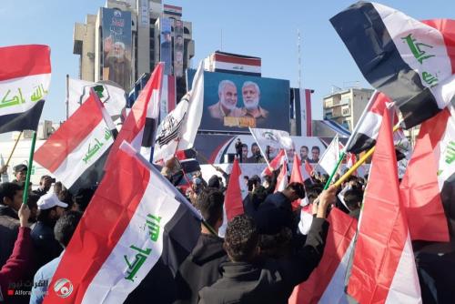 بالفيديو والصور.. ساحة التحرير تحتضن المعزين بذكرى استشهاد القادة